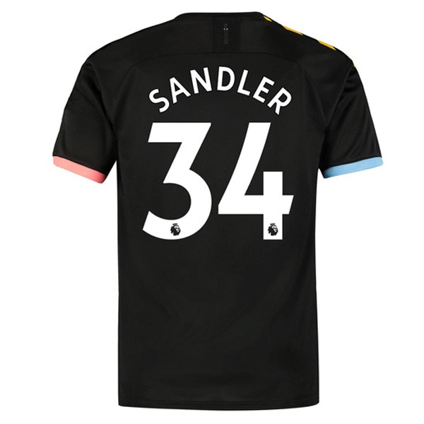 Camiseta Manchester City NO.34 Sandler 2ª 2019/20 Negro